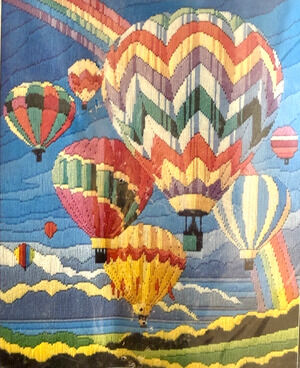 Monarch Horizons Longstitch Kit Always Chasing Rainbows LS25 Hot Air Balloons